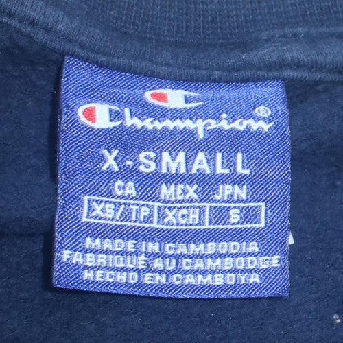 Mens UK Size XS Champion Blue Pullover Sweatshirt