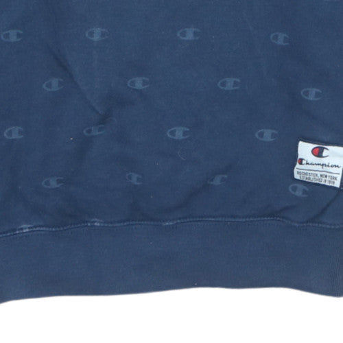 Mens UK Size XS Champion Blue Pullover Sweatshirt