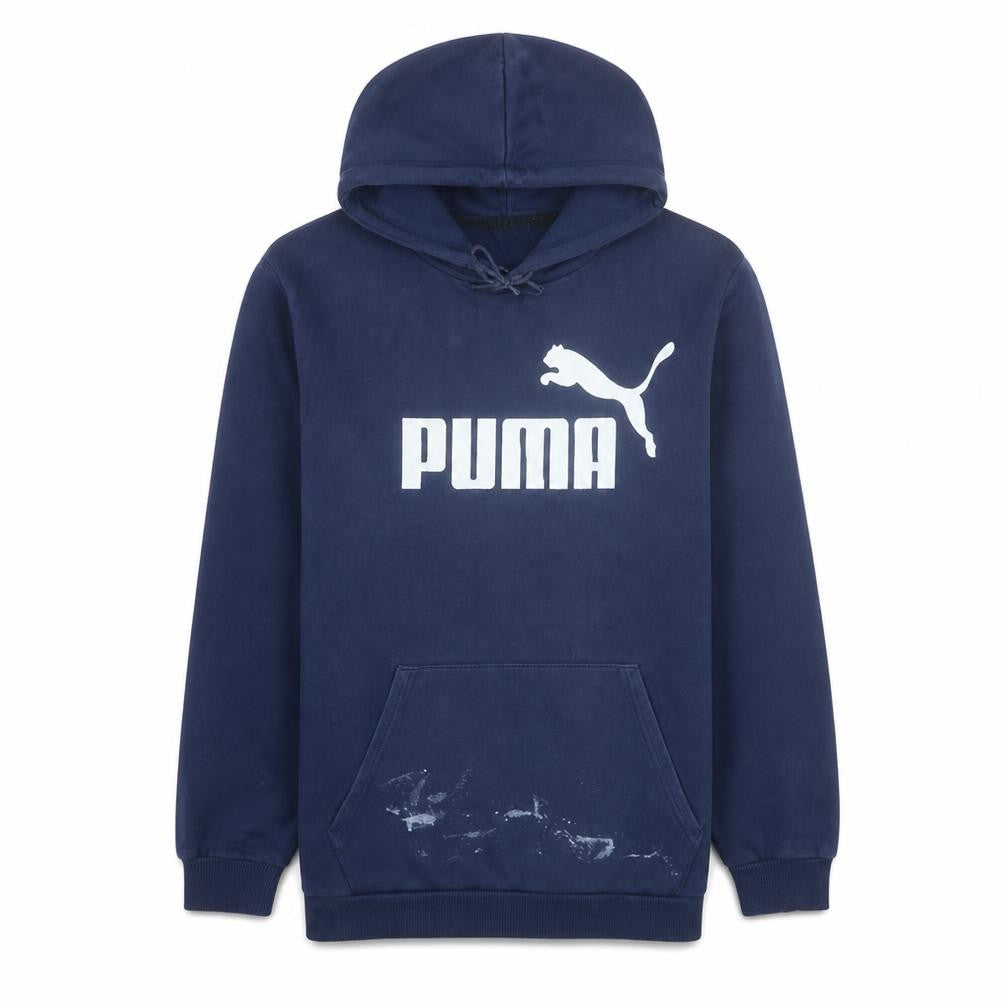 Mens UK Size XL PUMA Blue Pullover Hoodie
