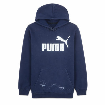 Mens UK Size XL PUMA Blue Pullover Hoodie