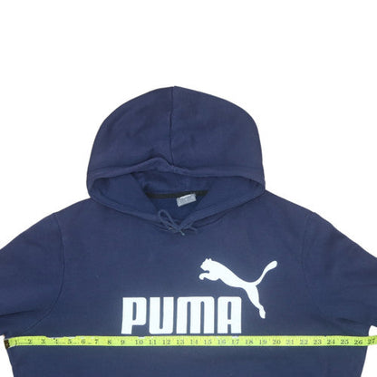 Mens UK Size XL PUMA Blue Pullover Hoodie