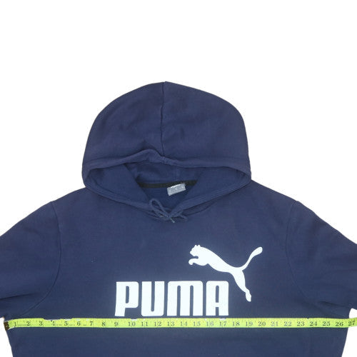 Mens UK Size XL PUMA Blue Pullover Hoodie