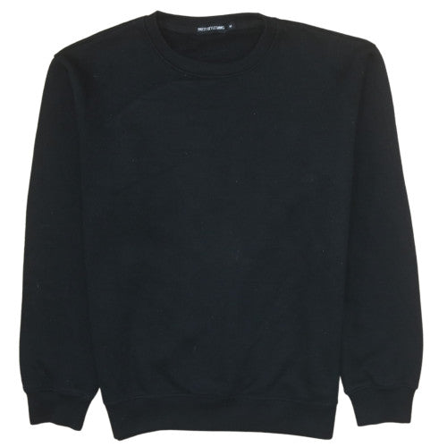 Womens UK Size M PRETTYLITTLETHING Black Pullover Sweatshirt
