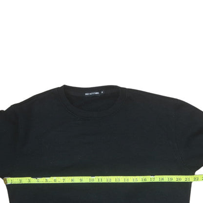 Womens UK Size M PRETTYLITTLETHING Black Pullover Sweatshirt