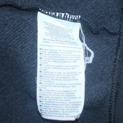 Mens UK Size M Nike Black Full Zip Hoodie