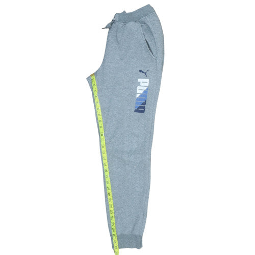 Mens UK Size S PUMA Regular Fit Jogger Grey Trousers