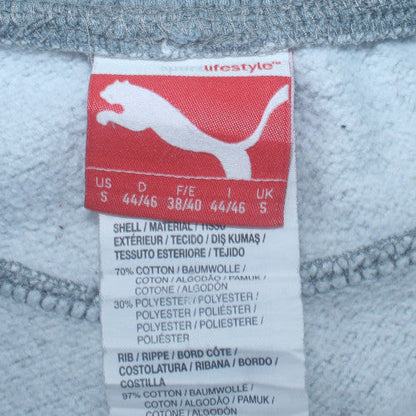 Mens UK Size S PUMA Regular Fit Jogger Grey Trousers