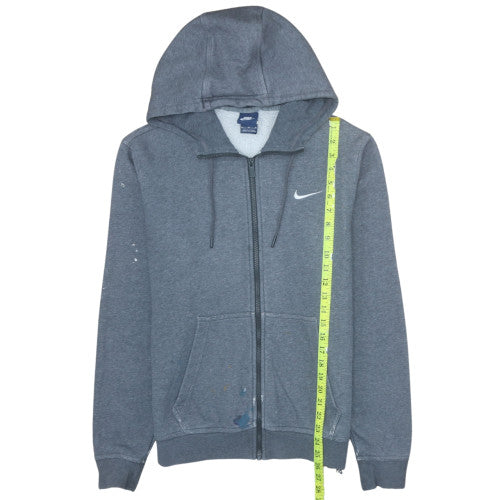 Mens UK Size M Nike Grey Full Zip Hoodie