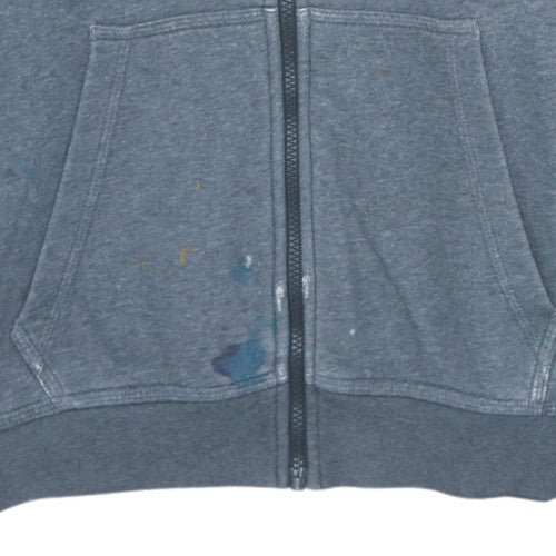 Mens UK Size M Nike Grey Full Zip Hoodie