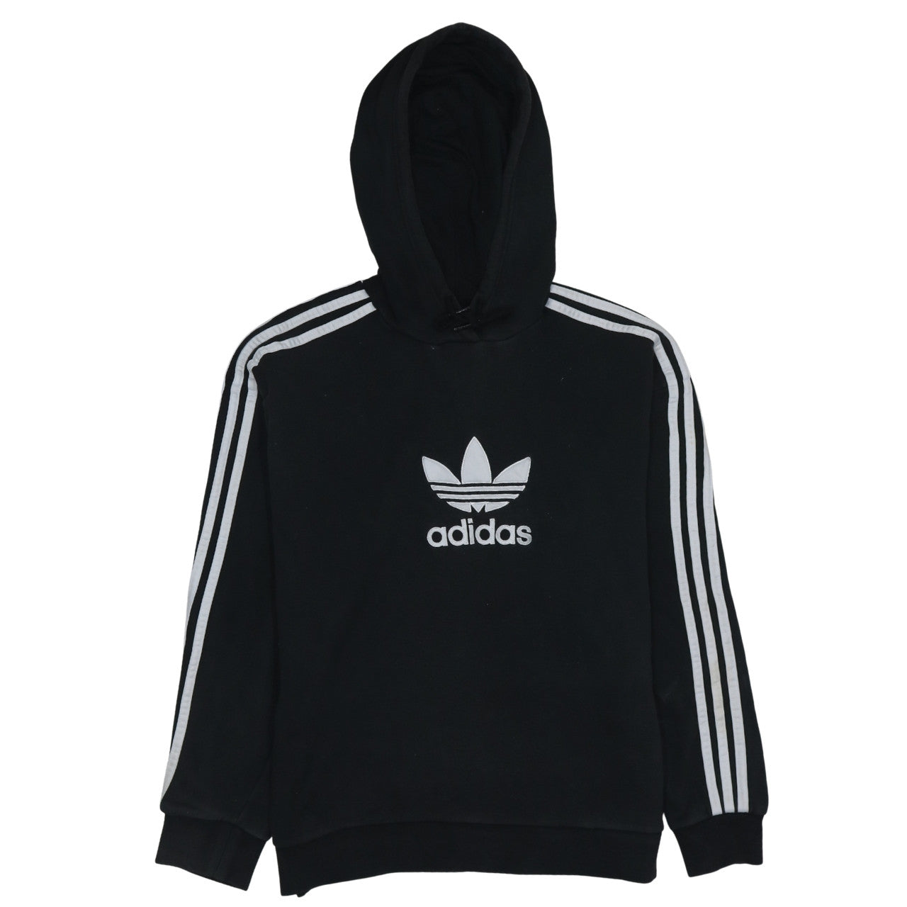 Womens UK Size 10 adidas Black Pullover Hoodie