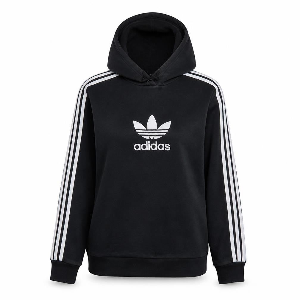 Womens UK Size 10 adidas Black Pullover Hoodie