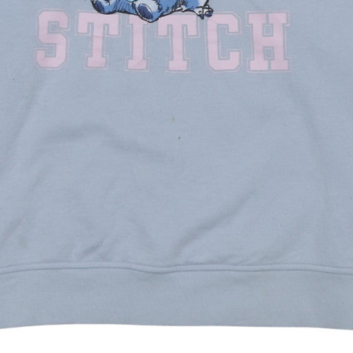 Womens UK Size L Disney Blue Pullover Sweatshirt