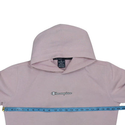 Womens UK Size S Champion Pink Pullover Hoodie