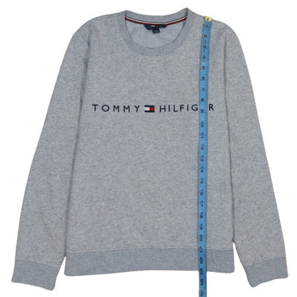 Mens UK Size S Tommy Hilfiger Grey Pullover Sweatshirt