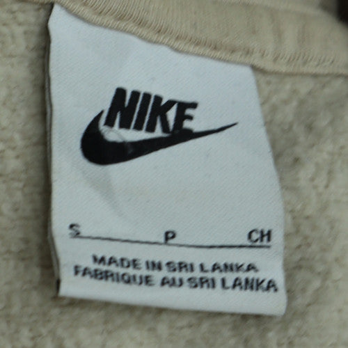 Mens UK Size S Nike Beige Pullover Hoodie