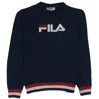 Mens UK Size S FILA Blue Pullover Sweatshirt