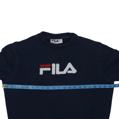 Mens UK Size S FILA Blue Pullover Sweatshirt