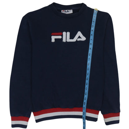Mens UK Size S FILA Blue Pullover Sweatshirt