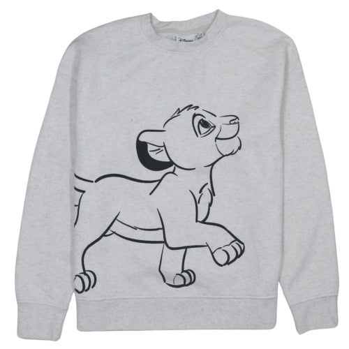 Womens UK Size XS Disney Grey Pullover Sweatshirt