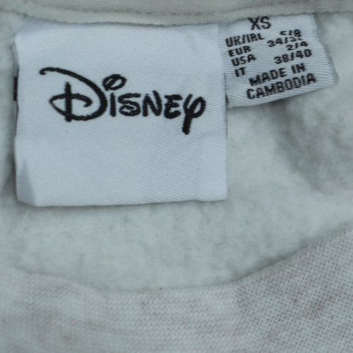 Womens UK Size XS Disney Grey Pullover Sweatshirt
