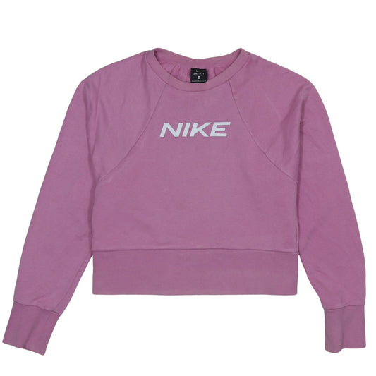 Womens UK Size S Nike Pink Pullover Sweatshirt
