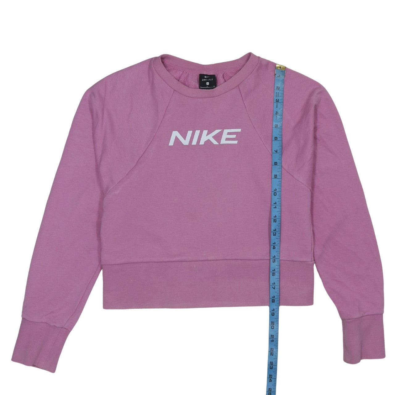Womens UK Size S Nike Pink Pullover Sweatshirt