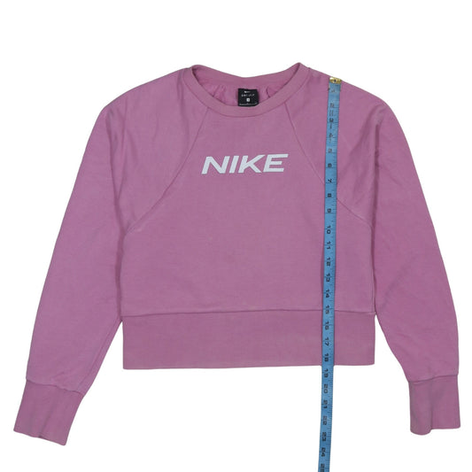 Womens UK Size S Nike Pink Pullover Sweatshirt