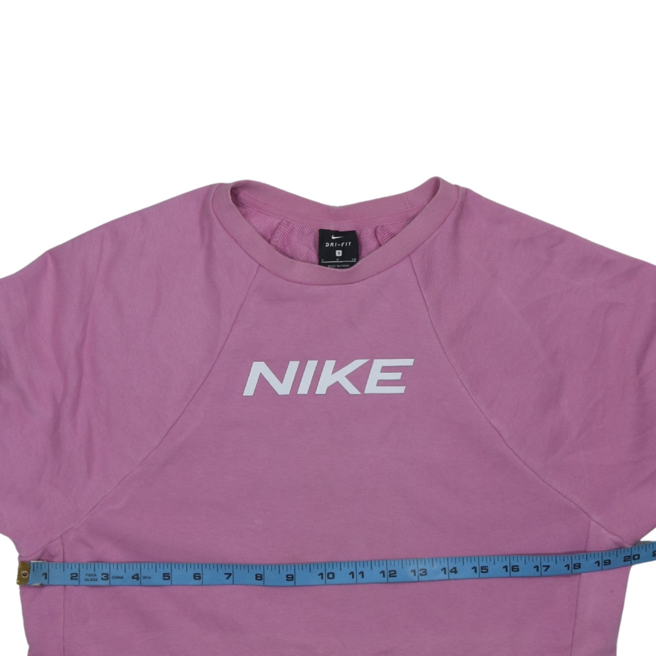 Womens UK Size S Nike Pink Pullover Sweatshirt
