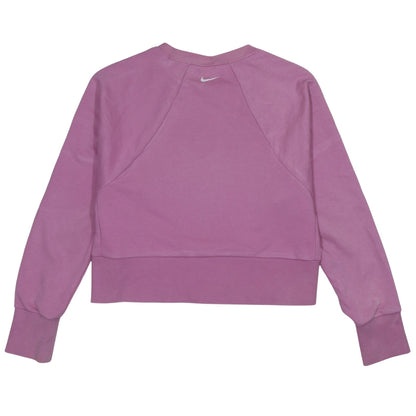 Womens UK Size S Nike Pink Pullover Sweatshirt
