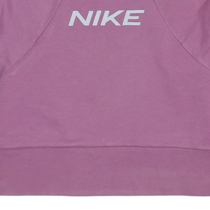 Womens UK Size S Nike Pink Pullover Sweatshirt