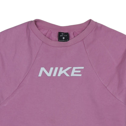 Womens UK Size S Nike Pink Pullover Sweatshirt