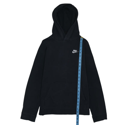 Nike Boys Black Pullover Fleece Hoodie XL 158-170cm Hooded Sweatshirt