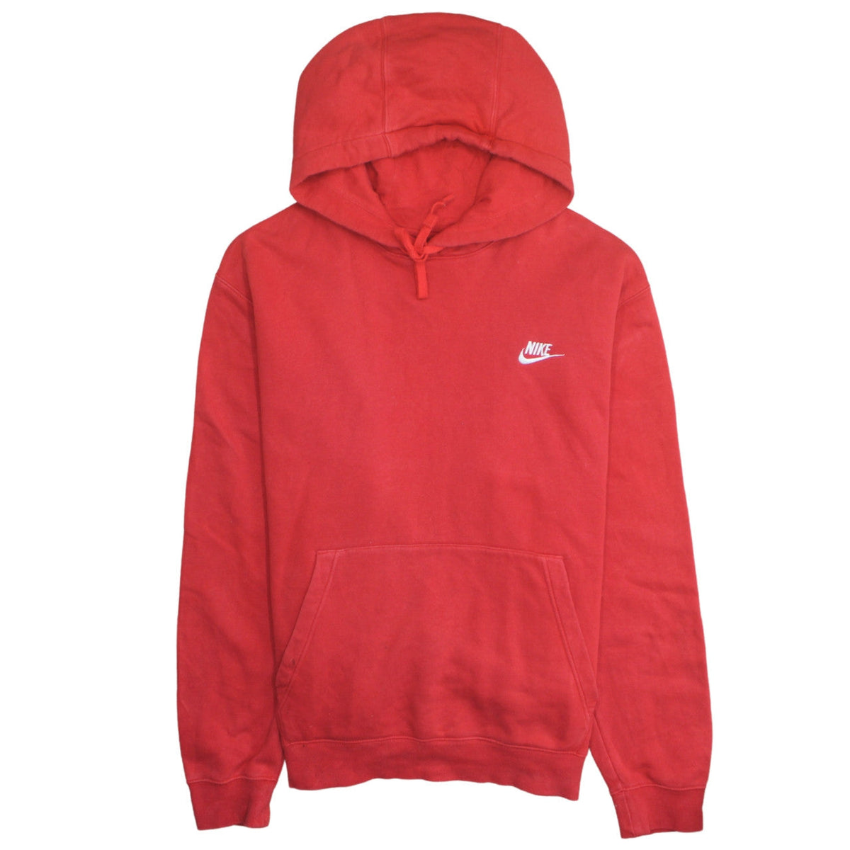 Mens UK Size L Nike Red Pullover Hoodie