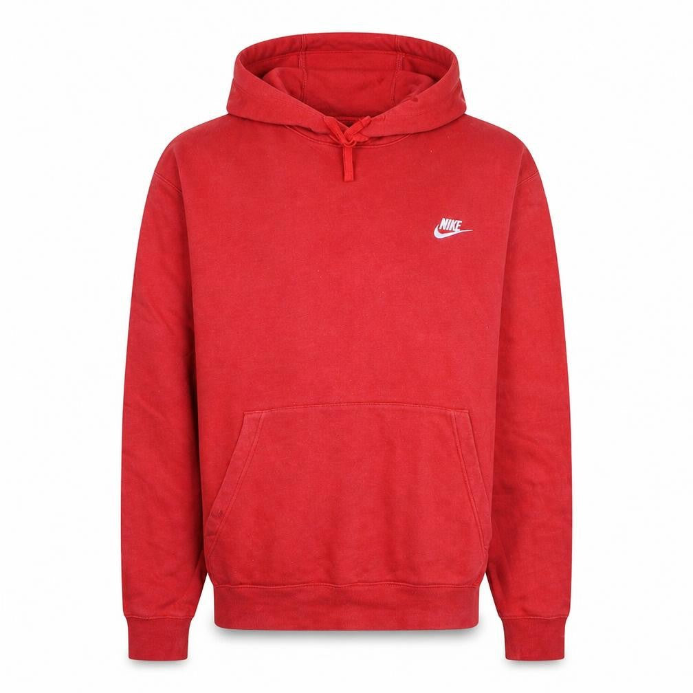Mens UK Size L Nike Red Pullover Hoodie