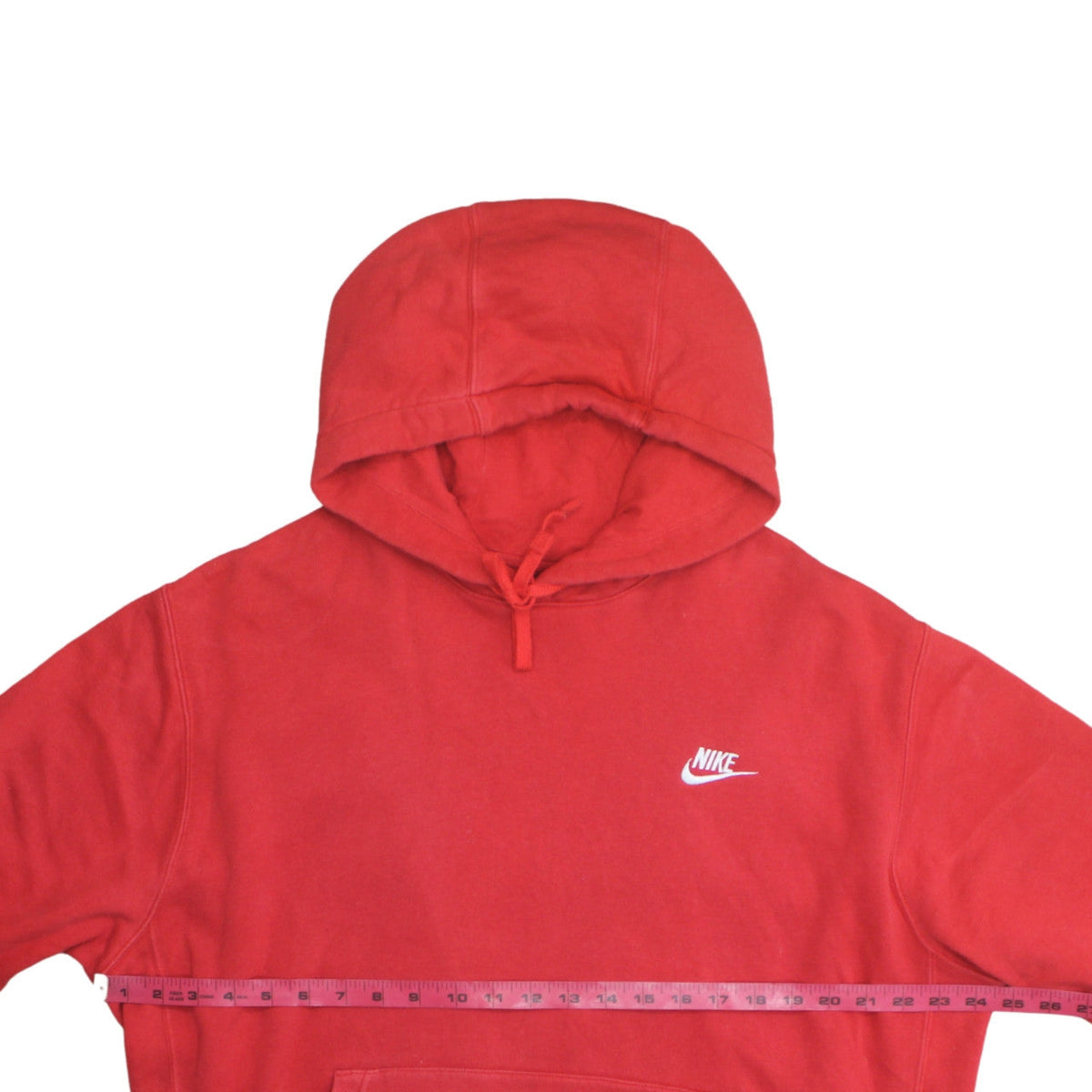 Mens UK Size L Nike Red Pullover Hoodie