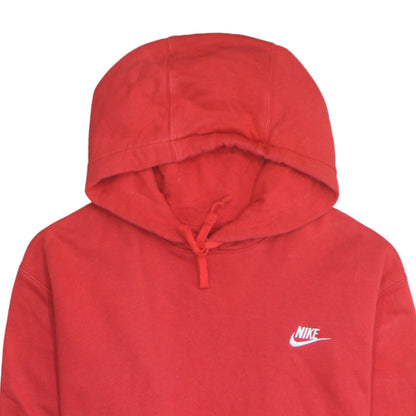Mens UK Size L Nike Red Pullover Hoodie