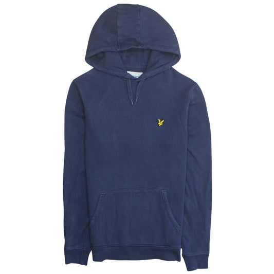 Mens UK Size S Lyle & Scott Blue Pullover Hoodie