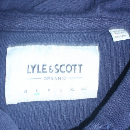 Mens UK Size S Lyle & Scott Blue Pullover Hoodie