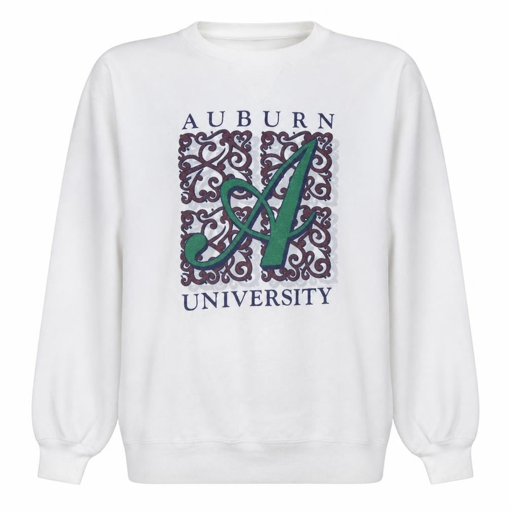 Mens UK Size XL Russell Athletic White Pullover Sweatshirt