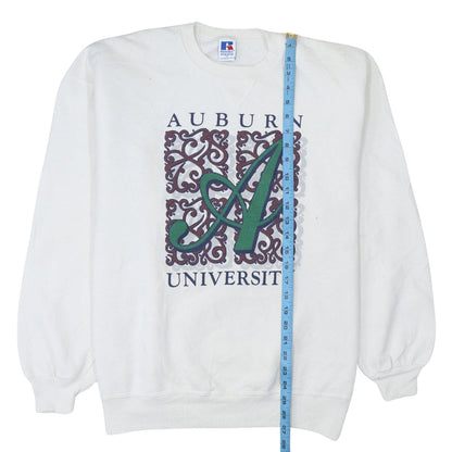 Mens UK Size XL Russell Athletic White Pullover Sweatshirt