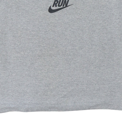 Nike Men's Grey Funny Graphic Run T-Shirt Medium