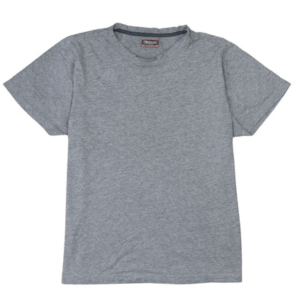 Kappa Mens Grey Crew Neck Short Sleeve Cotton T-Shirt Medium