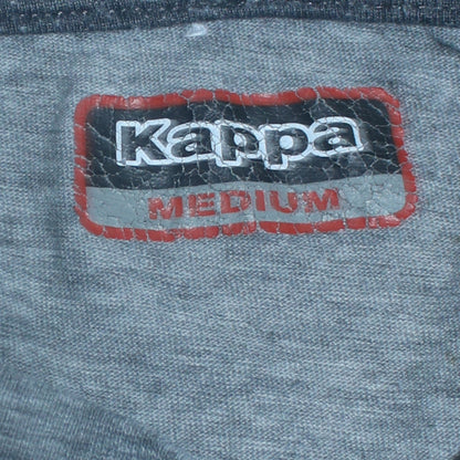 Kappa Mens Grey Crew Neck Short Sleeve Cotton T-Shirt Medium