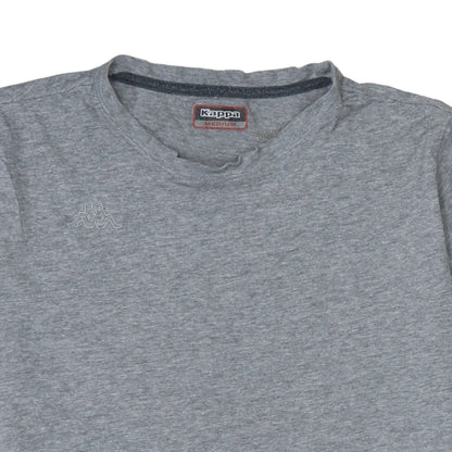Kappa Mens Grey Crew Neck Short Sleeve Cotton T-Shirt Medium