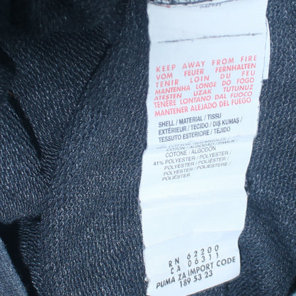 Puma Women’s Blue Track Jacket Size 12 Full Zip Cotton Blend