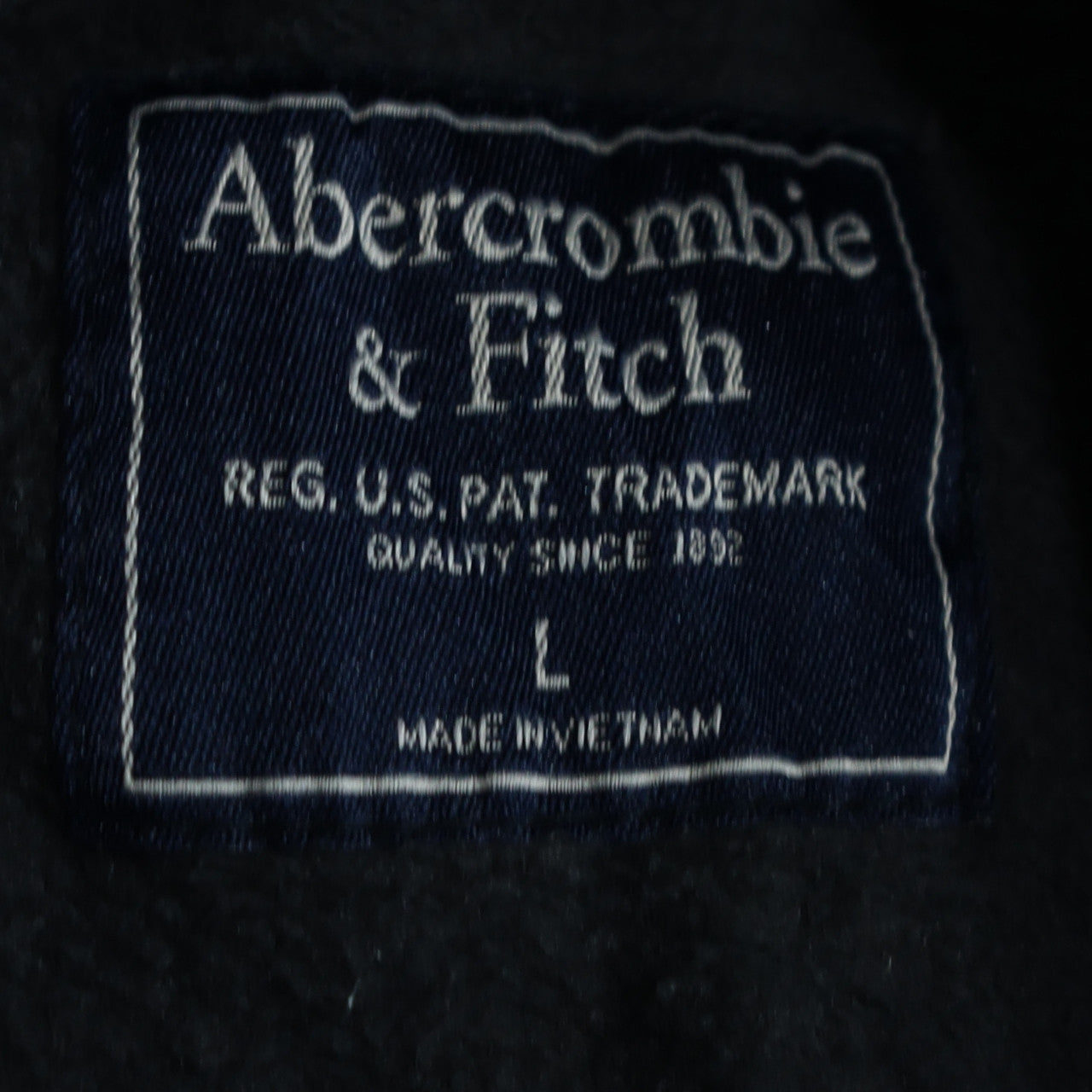 Mens UK Size L Abercrombie & Fitch Black Pullover Hoodie