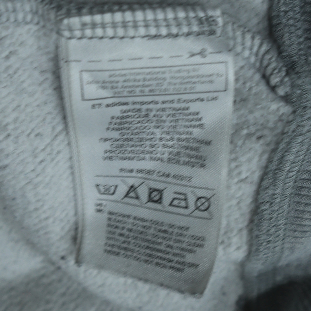 Womens UK Size 12 adidas Grey Full Zip Hoodie