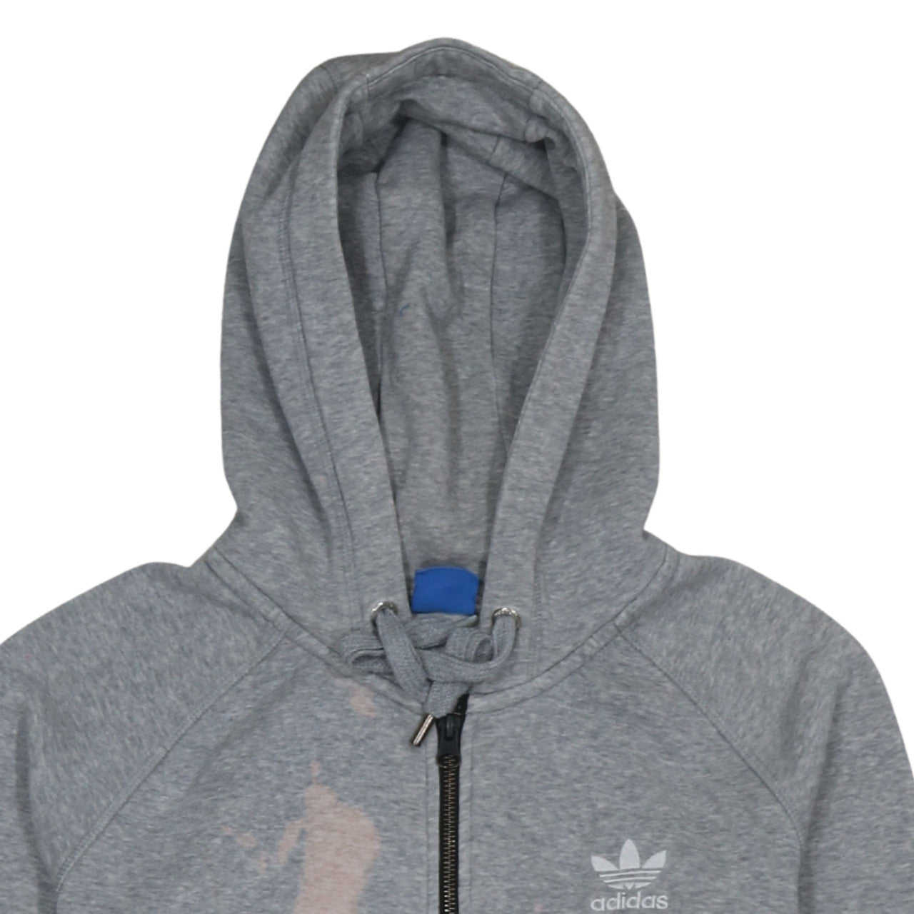 Womens UK Size 12 adidas Grey Full Zip Hoodie