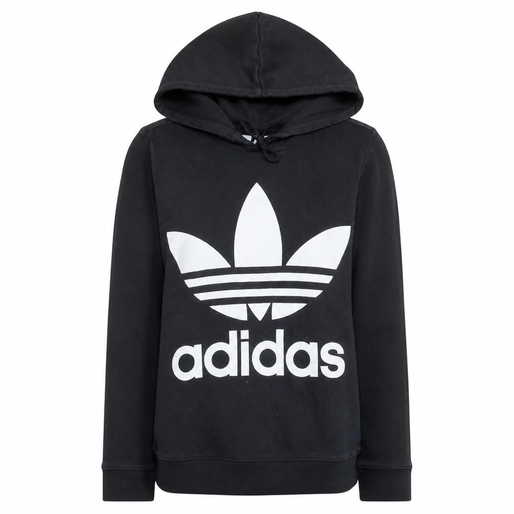Womens UK Size S adidas Black Pullover Hoodie