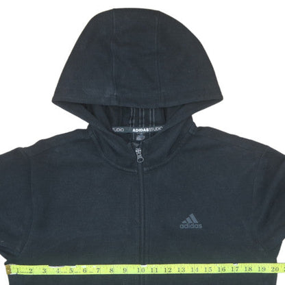 Mens UK Size S adidas Black Full Zip Hoodie